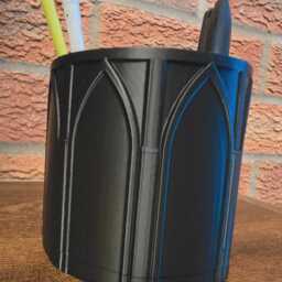 Gothic Pen Pot/Make-Up Brush Desk Tidy Organiser V3 - thumbnail 2