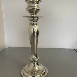 Traditional Handcrafted Pewter Candlestick Holder, Taper Candle Stand, Home Decor - thumbnail 2
