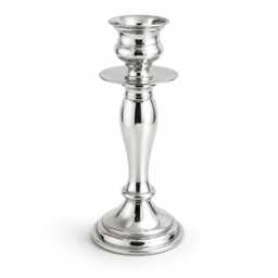 Traditional Handcrafted Pewter Candlestick Holder, Taper Candle Stand, Home Decor - thumbnail 1