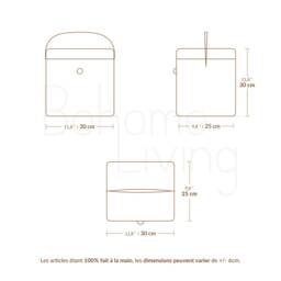 Wicker Storage Chest 30cm, Toy Trunk - thumbnail 4