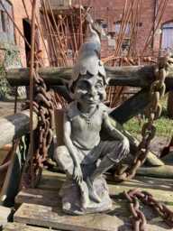Resin Pixie On Rock Garden Ornament - thumbnail 1
