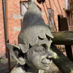 Resin Pixie On Rock Garden Ornament - thumbnail 2
