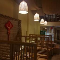 "Rattan Basket Pendant Light, Rustic Lighting Fixture, Lampshade Size W11.8"" By H15.7" - thumbnail 3