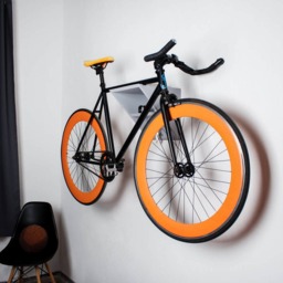 Wooden Bike Shelf/Wall Bicycle Hanger Gray Wall Rack - thumbnail 2