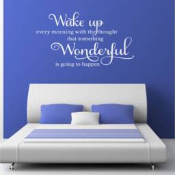 Wake Up Quote, Wall Art Sticker, Vinyl Decal, Modern Transfer, PVC - thumbnail 3
