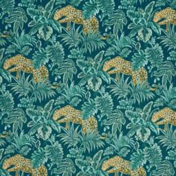 Jungle Leopard Velvet Cylinder Lampshade, Extra Tall Tropical Jungle Velvet - thumbnail 2