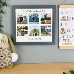 Personalised Travel Collage Picture Frame, Photo Gift, Multi Frame For Family Holiday, Vacation, Adventure, Day Trip Photos - thumbnail 4