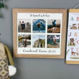 Personalised Travel Collage Picture Frame, Photo Gift, Multi Frame For Family Holiday, Vacation, Adventure, Day Trip Photos - thumbnail 2