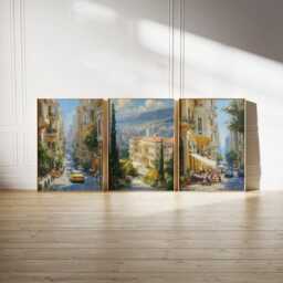 Set Of 3 Beirut Posters, Lebanon Travel Wall Art, Mediterranean City Print Set, Modern Artwork, Coastal Home Decor, Urban Landscape Style - thumbnail 2