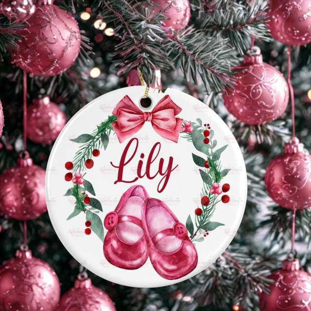 Personalised Kids Christmas Decoration - Granddaughter Gift Custom Bauble For Girls Stocking Filler Eve Box