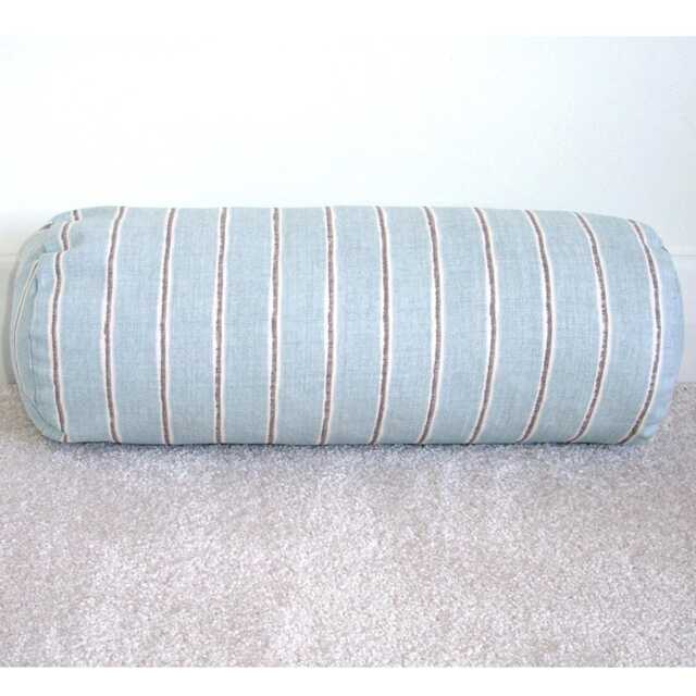 Cylinder Bolster Pillow Cover Duck Egg Blue 16 - image 1