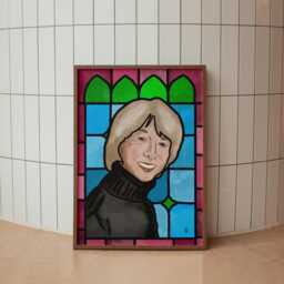 Gail Platt - Corrie Stained Glass Style Print - Frame Not Included - thumbnail 1
