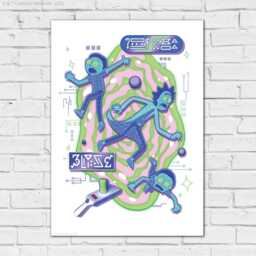Rick & Morty??? Print - Blueprint Portal Poster Wall Art - thumbnail 2