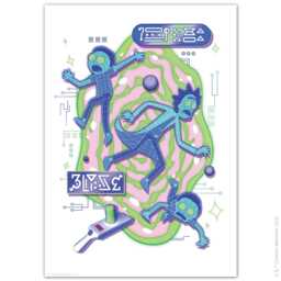 Rick & Morty??? Print - Blueprint Portal Poster Wall Art - thumbnail 3