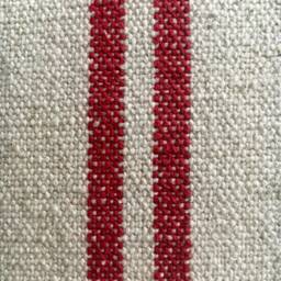 Rustic Red Stripe Grainsack Cushion Cover - thumbnail 3