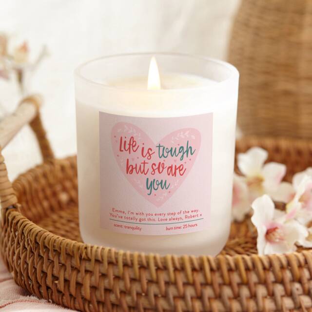 Thinking Of You Candle Frosted Soy Candle, Self Care Gift - image 1