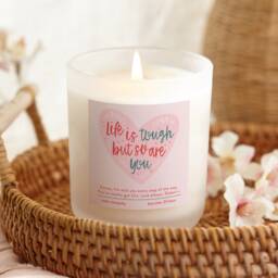 Thinking Of You Candle Frosted Soy Candle, Self Care Gift