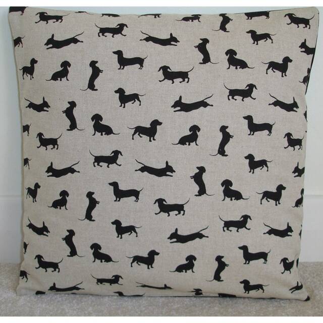 "Dachshund Cushion Cover Sausage Dog Pillow Sham 16"" 18"" 20"" 24"" 26" - image 1