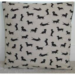 "Dachshund Cushion Cover Sausage Dog Pillow Sham 16"" 18"" 20"" 24"" 26" - thumbnail 1