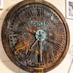 Rustic Cast Iron Style 500mm Wall Clock - A Personalisable Timepiece For Your Home - thumbnail 1