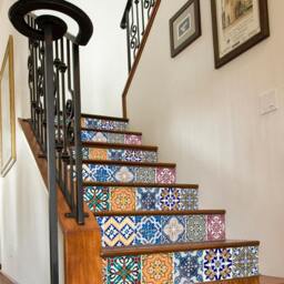 Stair Decals, Stickers, Riser Mosaic Wall Art, Tile Decal, Pack Of 24 - Skuscpttn4 - thumbnail 3