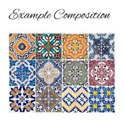 Stair Decals, Stickers, Riser Mosaic Wall Art, Tile Decal, Pack Of 24 - Skuscpttn4 - thumbnail 3