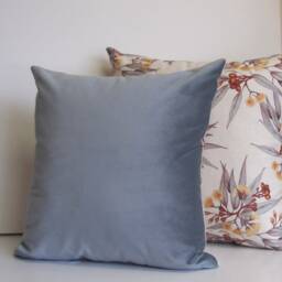 Made To Order Eucalyptus Grey Luxury Velvet Cushion Cover - thumbnail 4