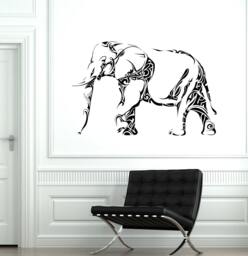 Wall Vinyl Elephant Cool Animal Ornament Mural Decal Sticker 1763Dz - thumbnail 1