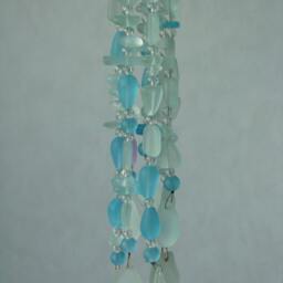 Sea Glass Chandelier Ombre Semi-Flush Coastal Decor Beach Ceiling Fixture The Caroline Sound - thumbnail 4