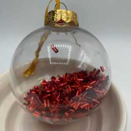 Personalised Christmas Bauble, First Christmas, Custom Memorial Tree Decoration, Ornament Gift - thumbnail 4