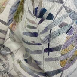 Voyage Kenton Fabric, Decorative Pillow - Cushion Cover For Sofa, Bed, Window, Chair, Living Room & Hand-Painted Leaf Design Made in UK - thumbnail 4