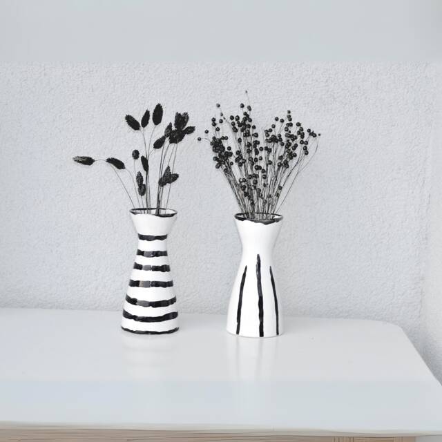 Hand Painted Colorful Ceramic Vases Set, Perfect Gift Decor At Discounted Price - image 1