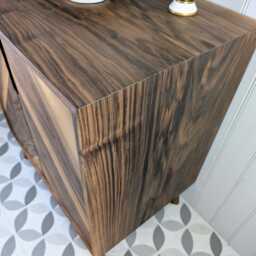 The Abbotsford/A Handmade Solid Walnut Bathroom Vanity Unit in The Mid Century Modern Style - thumbnail 2