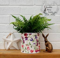 Emma Bridgewater Sweet Peas Pea Decoupage Small Or Large Recycled Tins - Make Great Plant Pots