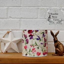 Emma Bridgewater Sweet Peas Pea Decoupage Small Or Large Recycled Tins - Make Great Plant Pots - thumbnail 2