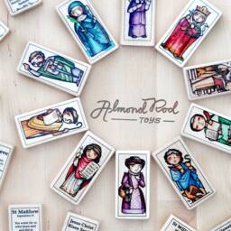 st Hildegard Of Bingen Patron Saint Block With Gift Bag // Natural Science & Musicians Catholic Toys By Almondrod - thumbnail 4