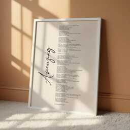 Amazing George Michael Lyric Print - Music Quote Wall Art 90S Pop Song Poster Minimalist Typography Decor For Lovers - thumbnail 1