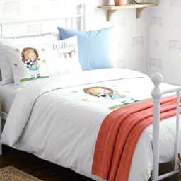 Customised Football Duvet Cover With Personalised Pillow Case, Lion Soccer Design Quality Boys Bedding - thumbnail 2