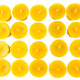 5x Candles Made Of 100% Beeswax, Handcrafted, Golden Yellow, Honey Scented, With Quality Wicks From Germany, Burning Time Approx. 8 Hours Per Candle - thumbnail 3