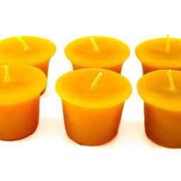 5x Candles Made Of 100% Beeswax, Handcrafted, Golden Yellow, Honey Scented, With Quality Wicks From Germany, Burning Time Approx. 8 Hours Per Candle - thumbnail 2