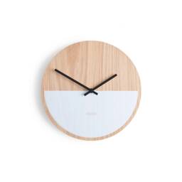 Wooden Wall Clock - Modern Minimal Design Home Decor Natural Wood- Large Handmade Silent Movement - thumbnail 2
