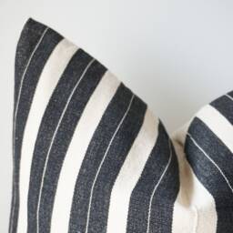 Tribal Hemp Hand Woven Striped Natural Dye Color Hmong Pillow Cover - thumbnail 3