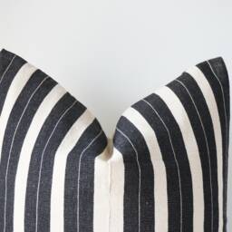 Tribal Hemp Hand Woven Striped Natural Dye Color Hmong Pillow Cover - thumbnail 2