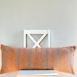 Brown Dot Block Print Mudcloth Hmong Pillow Case - thumbnail 2