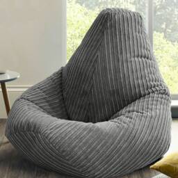 Jumbo Cord Bean Bag Childrens Highback Beanbag Chair Ready Filled - thumbnail 2