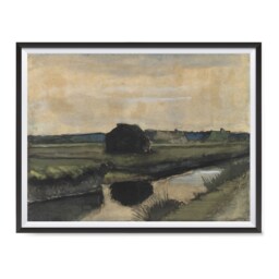 Vincent Van Gogh Art Reproduction Posters - Poster Printing Wall Print For Home Office Decor Landscape With A Stack Of Peat - thumbnail 1