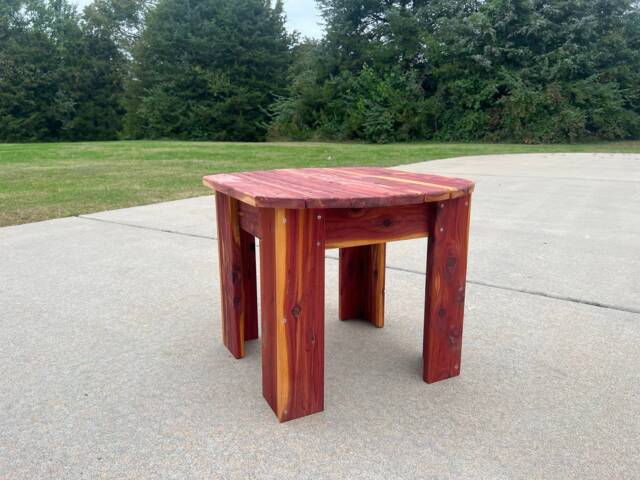 Cedar Outdoor Adirondack Table