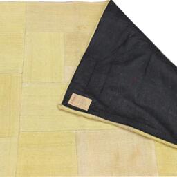 Handmade Wool Patchwork Kilim Rug, Bohemian Accent Rug - 6.4x4.7 Ft - thumbnail 3