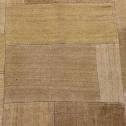 Handmade Wool Patchwork Kilim Rug, Bohemian Accent Rug - 6.4x4.7 Ft - thumbnail 2
