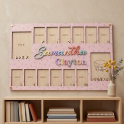 Personalized School Years Photo Frame, Pre K To Graduation Picture Custom Name Frame - thumbnail 2